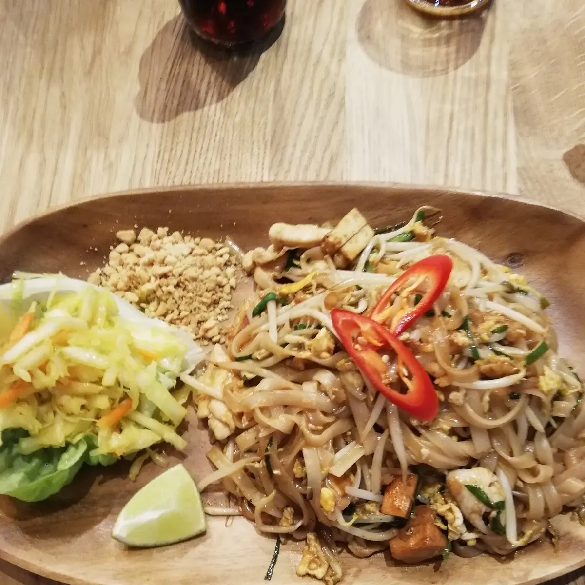 Pad Thai Mit Garnelen