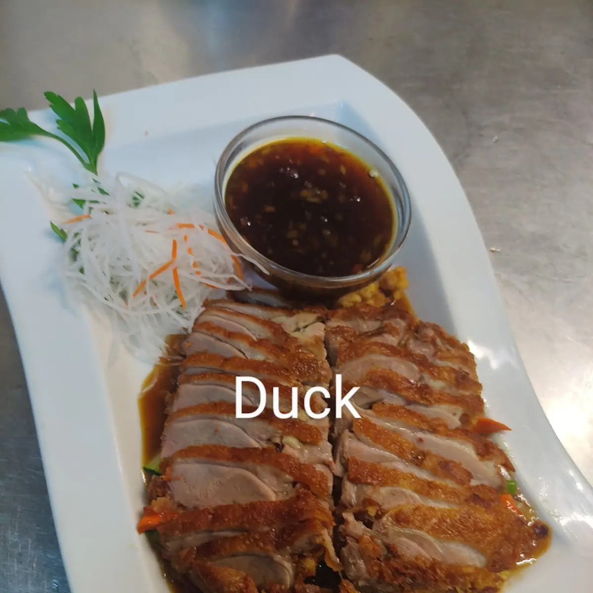 Crispy Duck with Fresh Vegetables