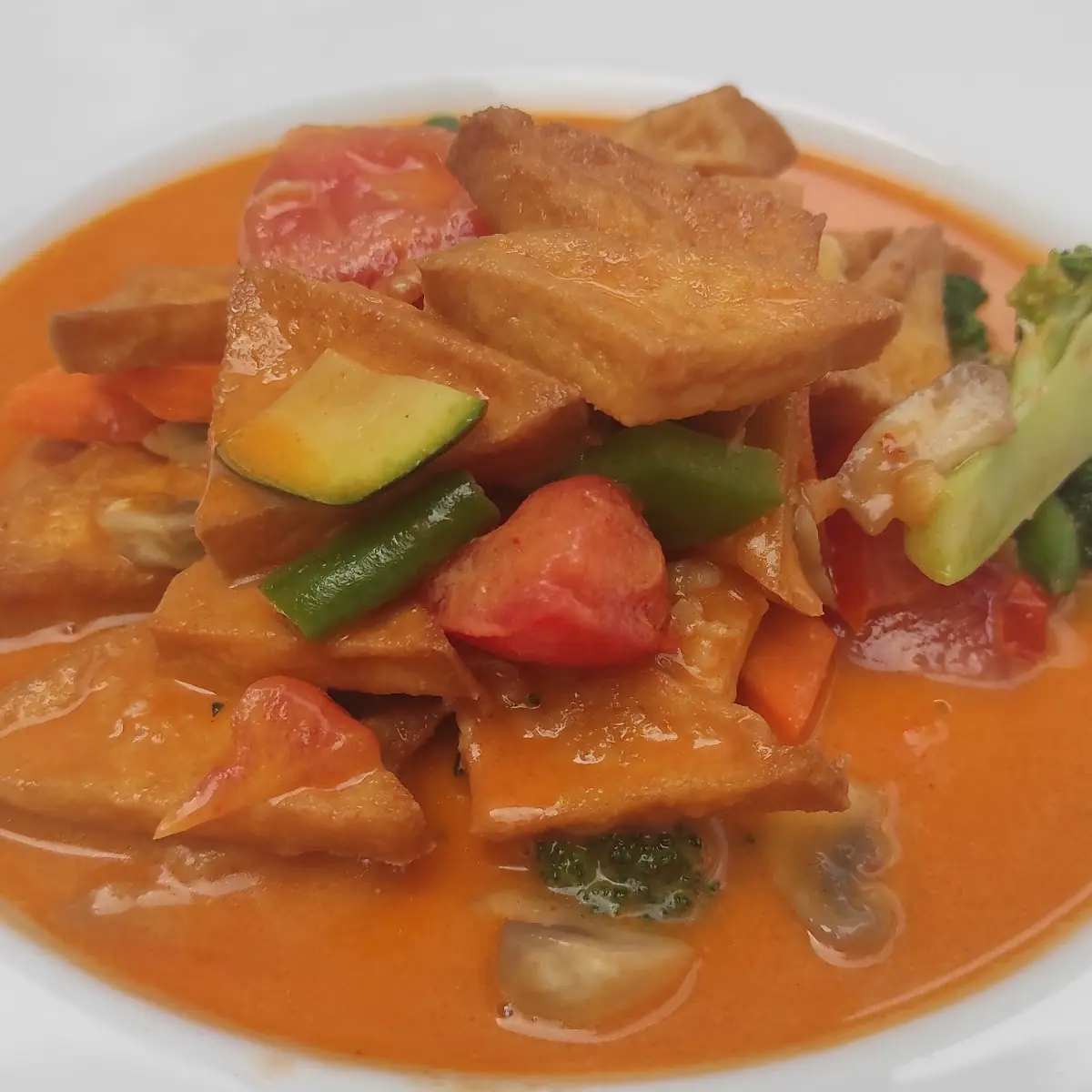 Toffu Mit Rotes Curry