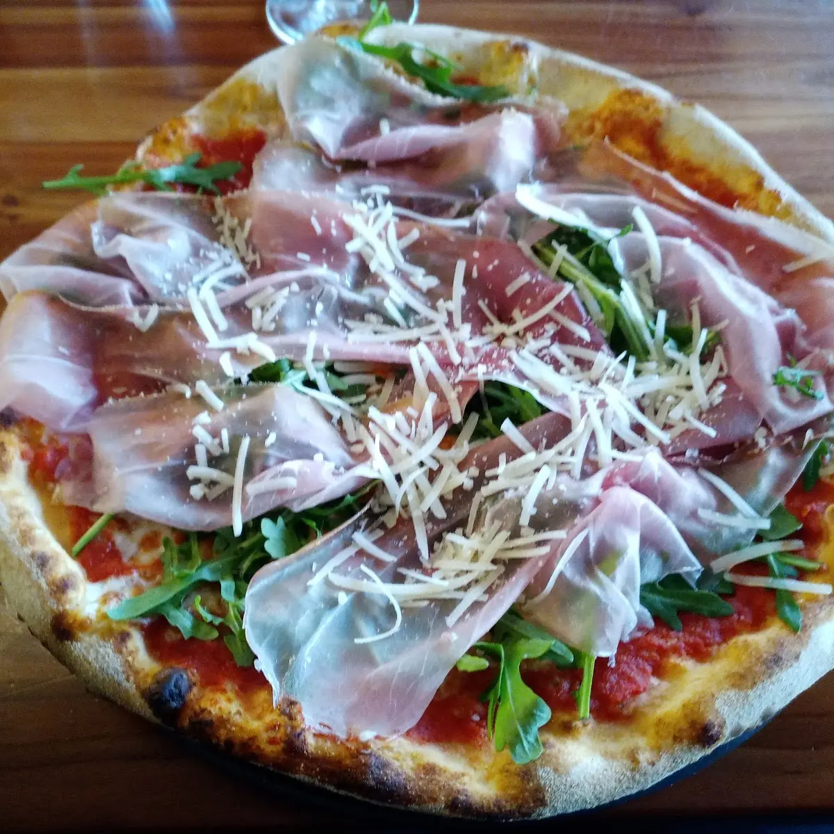 Pizza Ruccola Mit Prosciutto