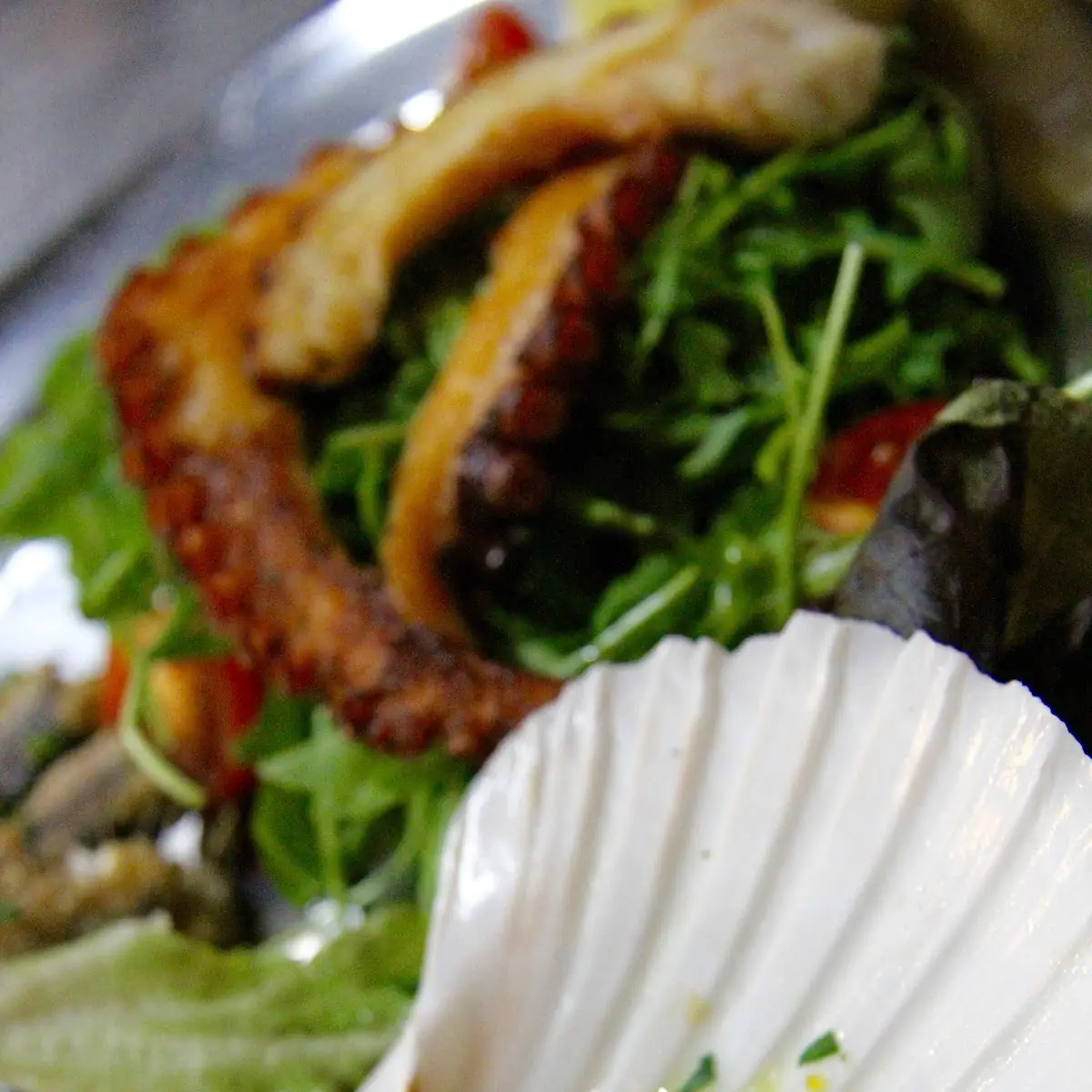 Grilled Calamari with Parsley Potatoes