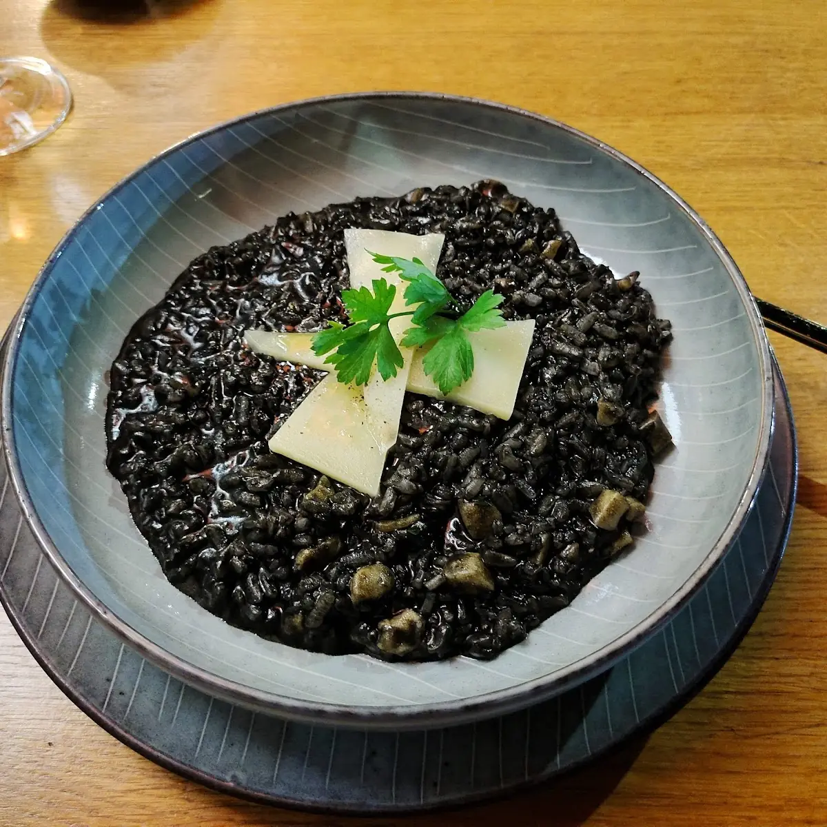 Tintenfisch Risotto Mit Käse