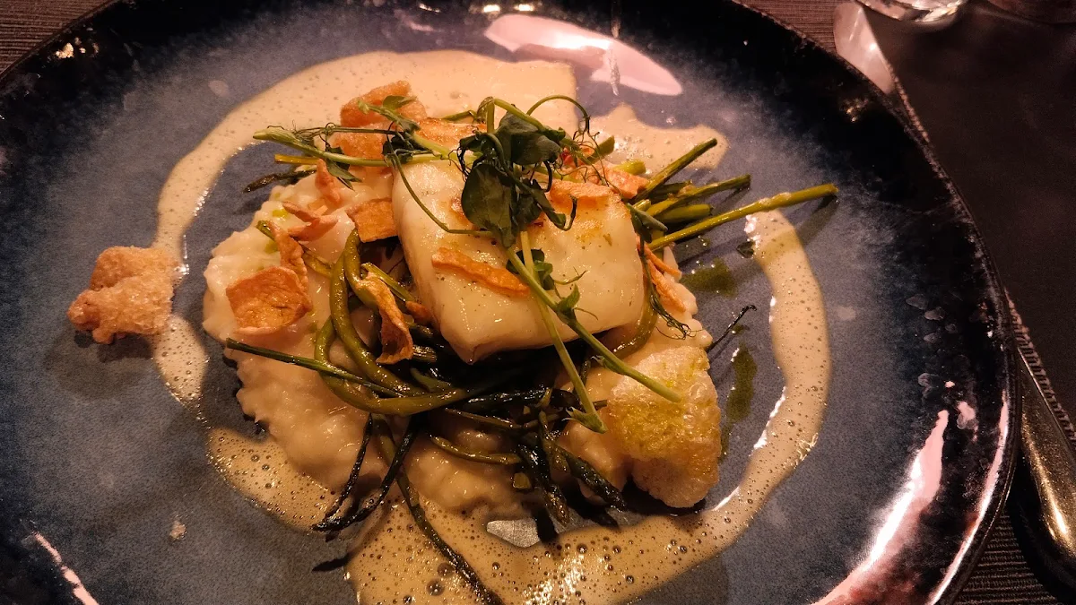 Steinbutt Auf Champagner Risotto Und Trüffel