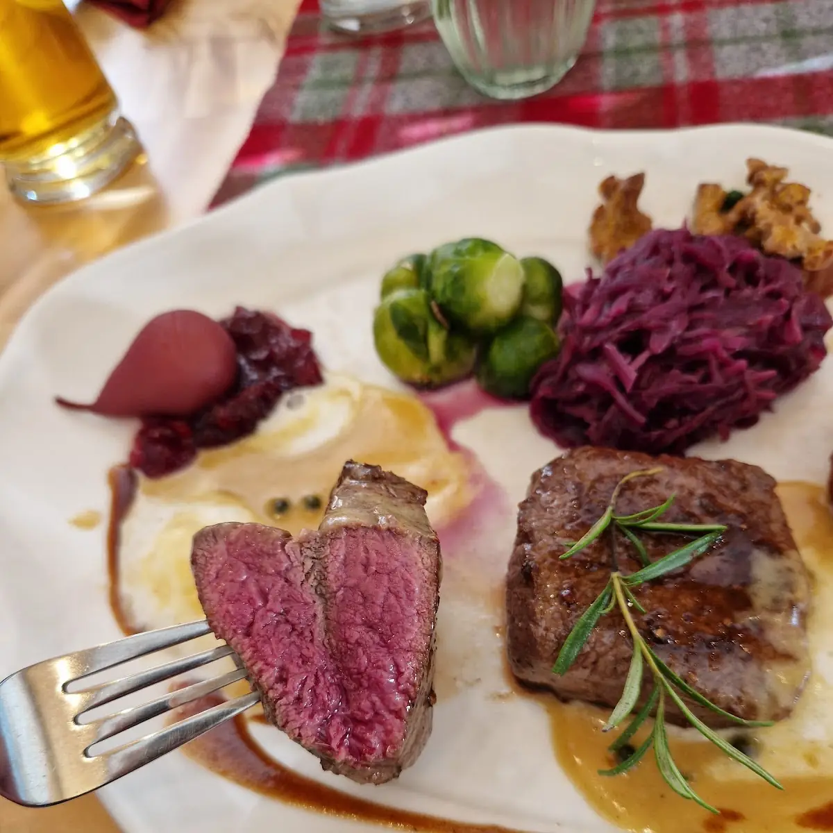 Hirschrüken Steak