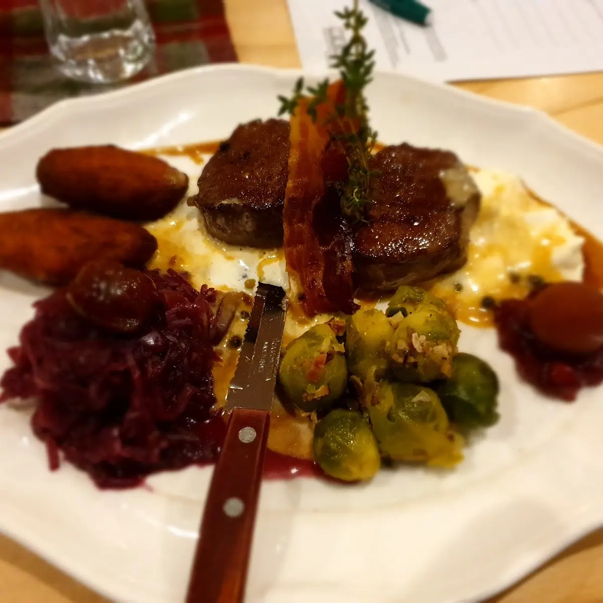 Hirschsteak