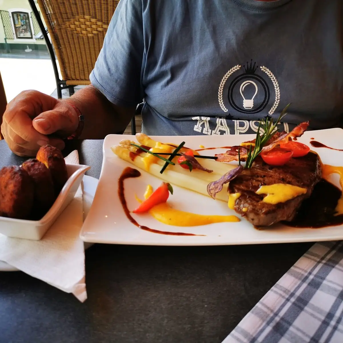 Rumpsteak Mit Spargel