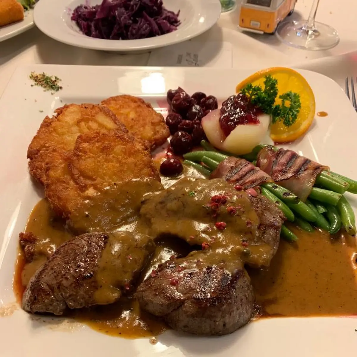 Hirschrückensteak