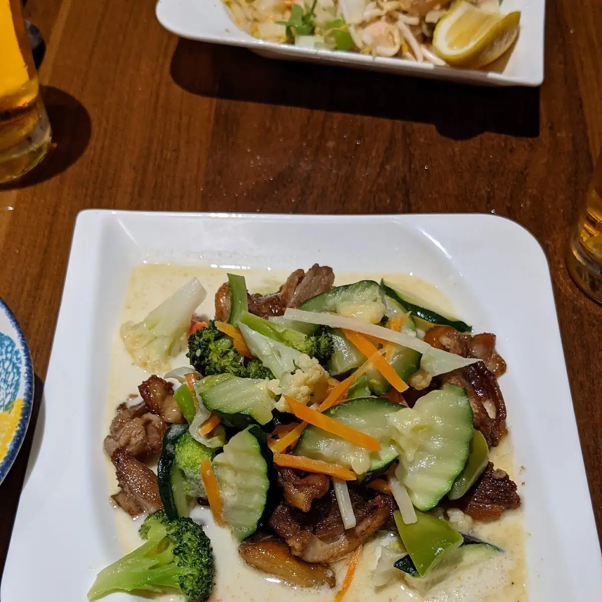 Grünes Curry Mit Ente