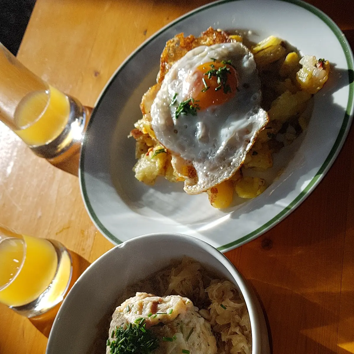 Bratkartoffeln Mit Spiegelei