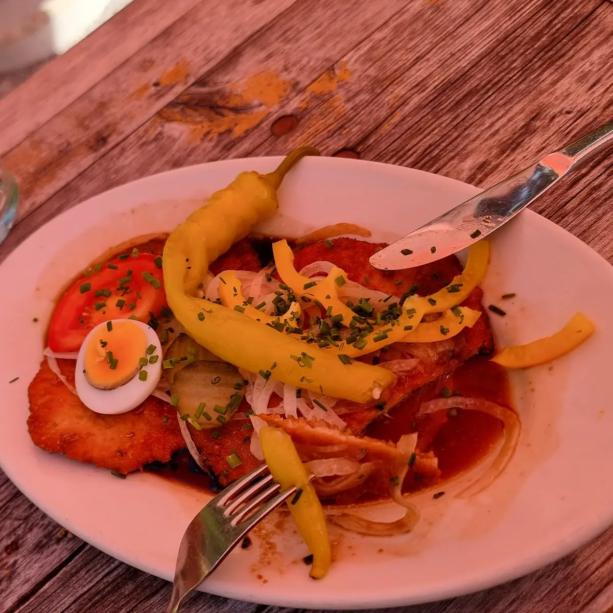 Saures Schnitzel
