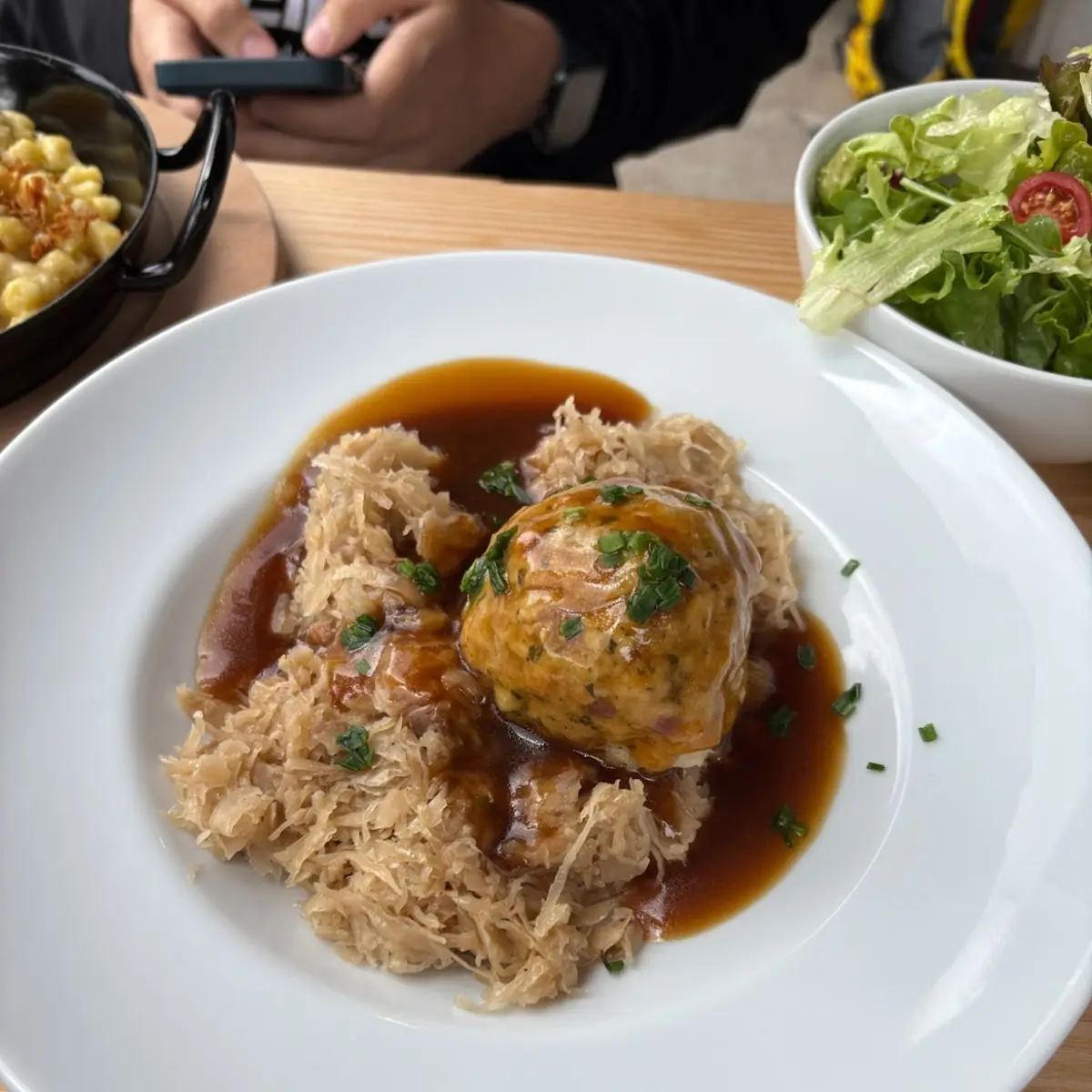 Speckknödel Mit Sauerkraut