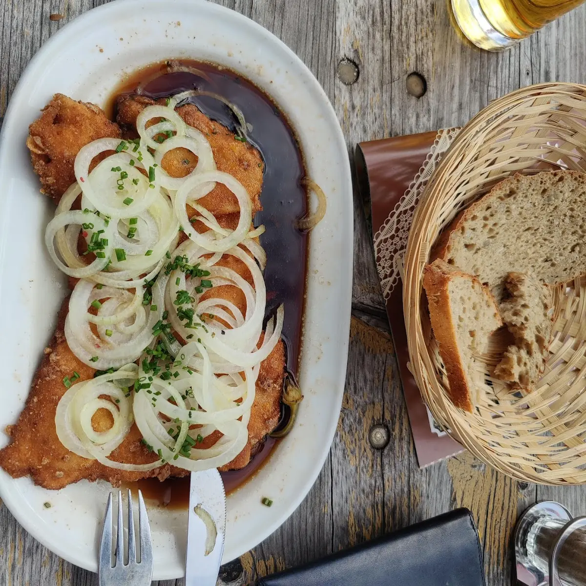 Zwiebelschnitzel