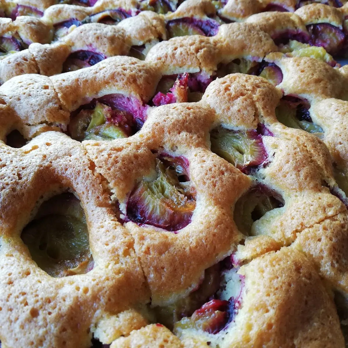 Selbstgebackener Zwetschgen Kuchen