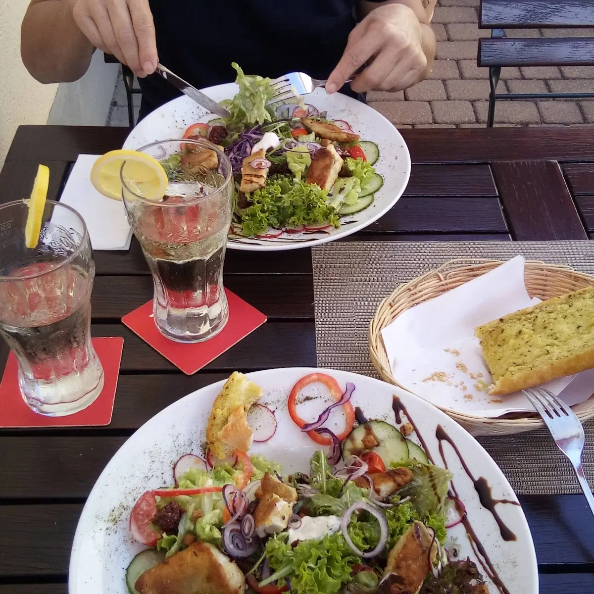 Salatteller Mit Putenreifen