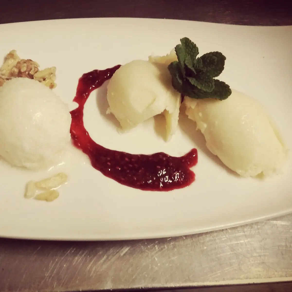 Pomeranzenduo Sorbet Und Mousse