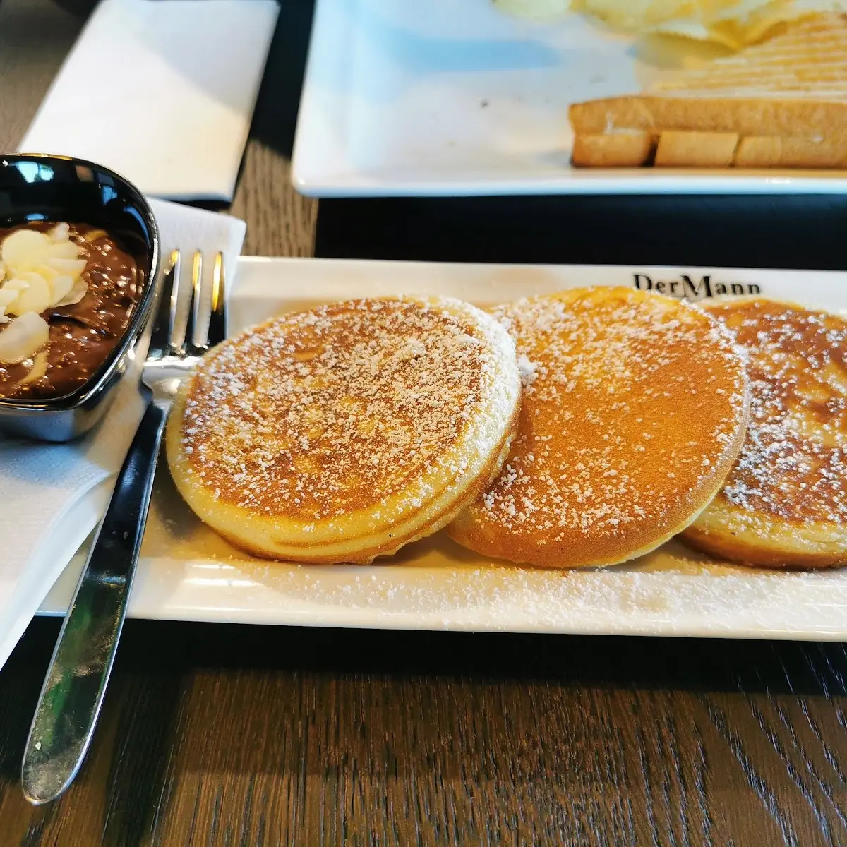 Pancakes Mit Nougatcreme