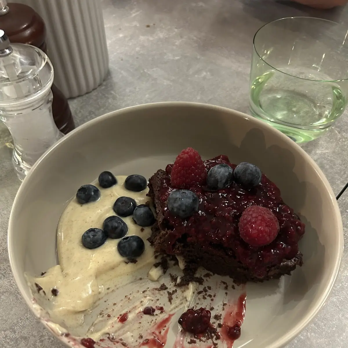 Brownie Mit Pudding