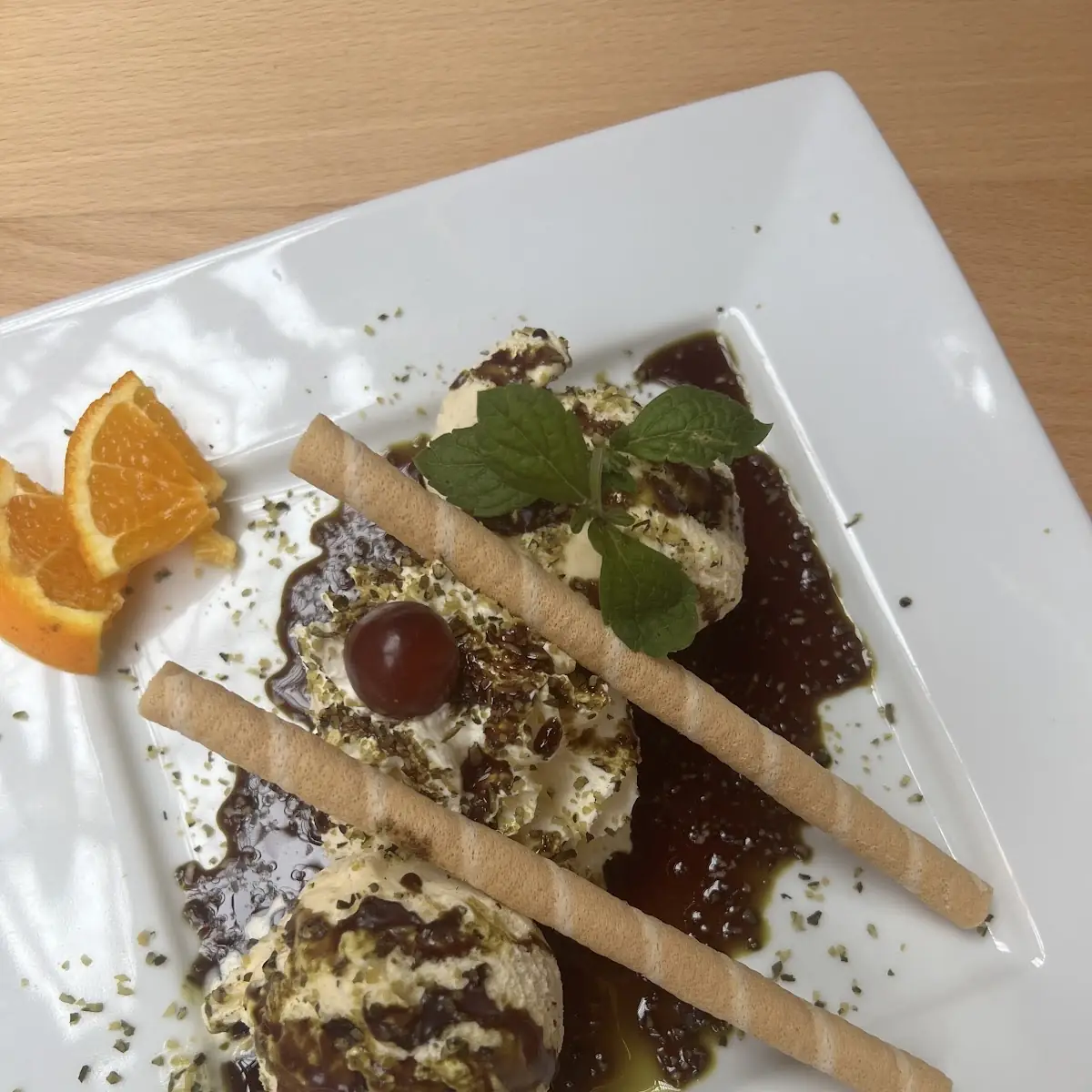 Vanilleeis Mit Kürbiskernöl