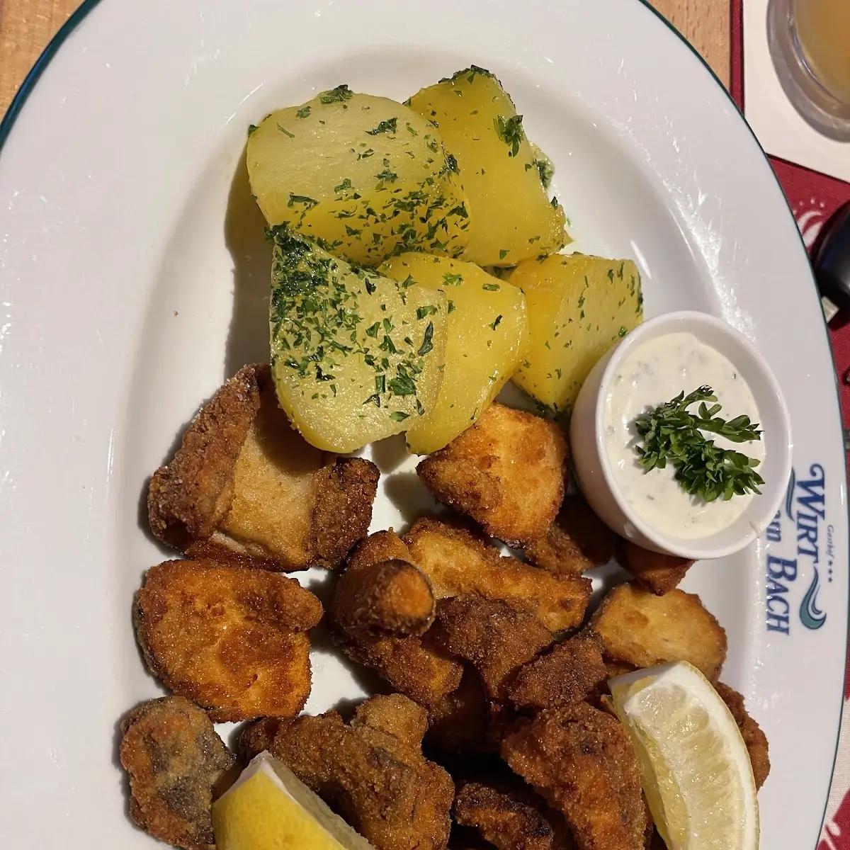 Gebackene Steinpilze Mit Petersilkartoffel Und Sauce Tatare Hausgemacht