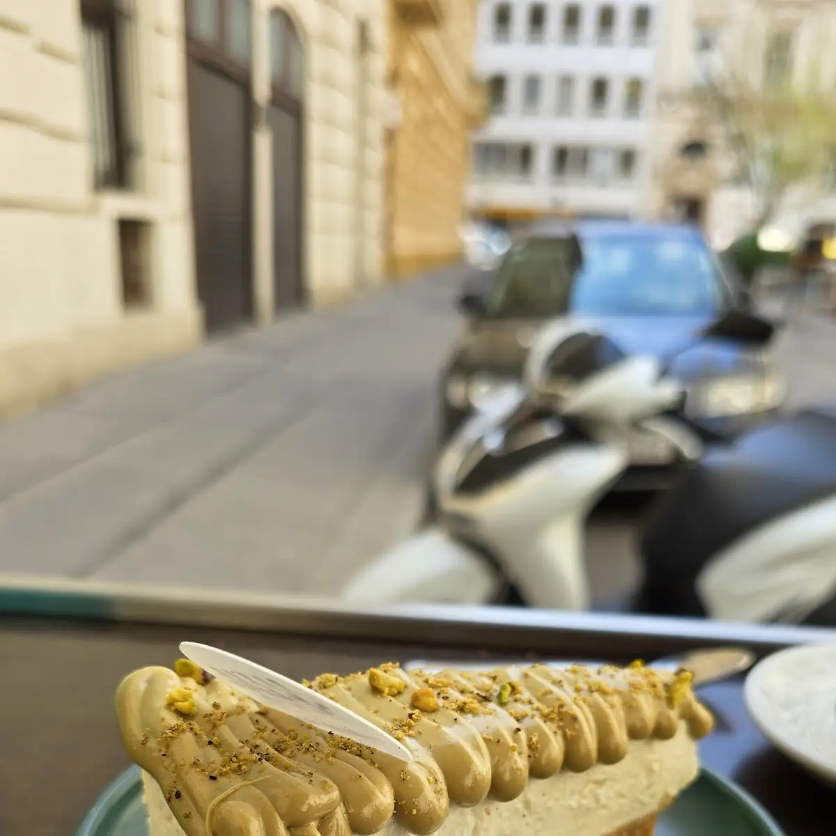 Pistazien-cheesecake