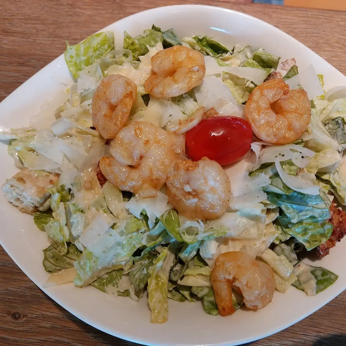 Caesar Salat Mit Garnelen