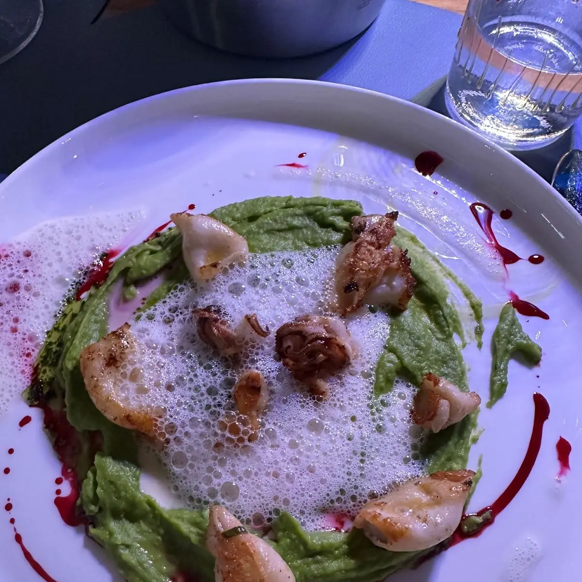 Pulpo Auf Erbsenpüree