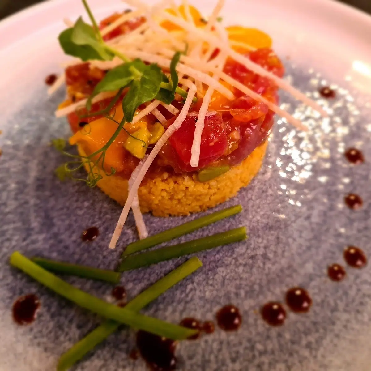 Tuhnfisch Auf Couscous