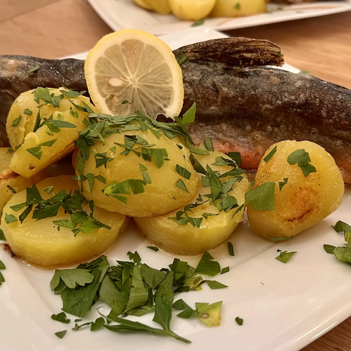 Saibling In Butter Gebraten