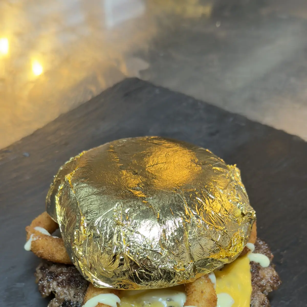 Austernpilz Burger Menü (vegetarisch)