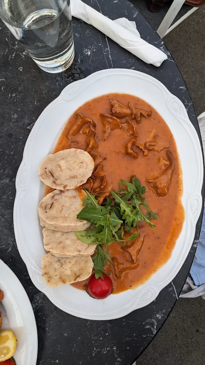 Eierschwammerlgulasch, Café Rüdigerhof