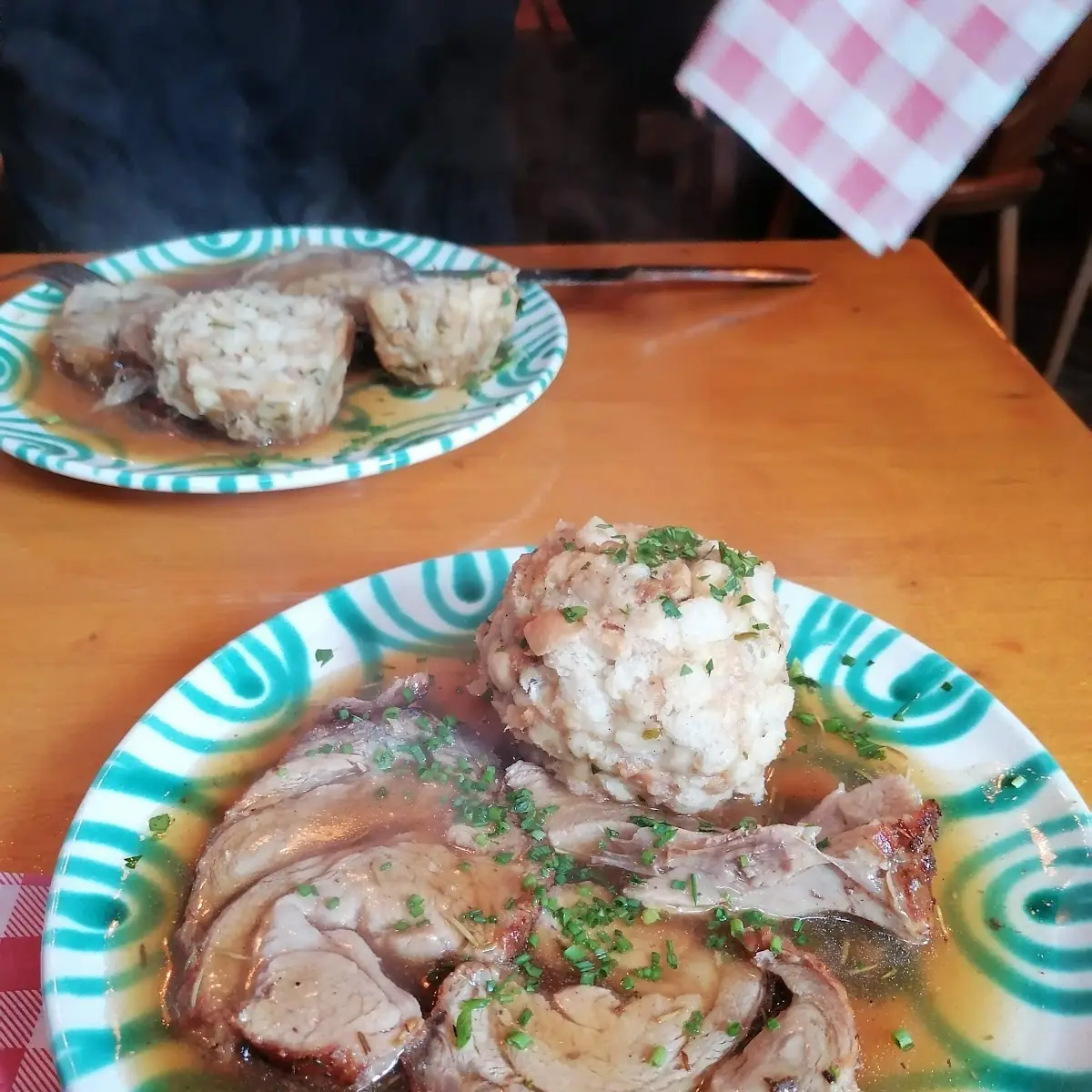 Kalbsrollbraten Mit Knödel