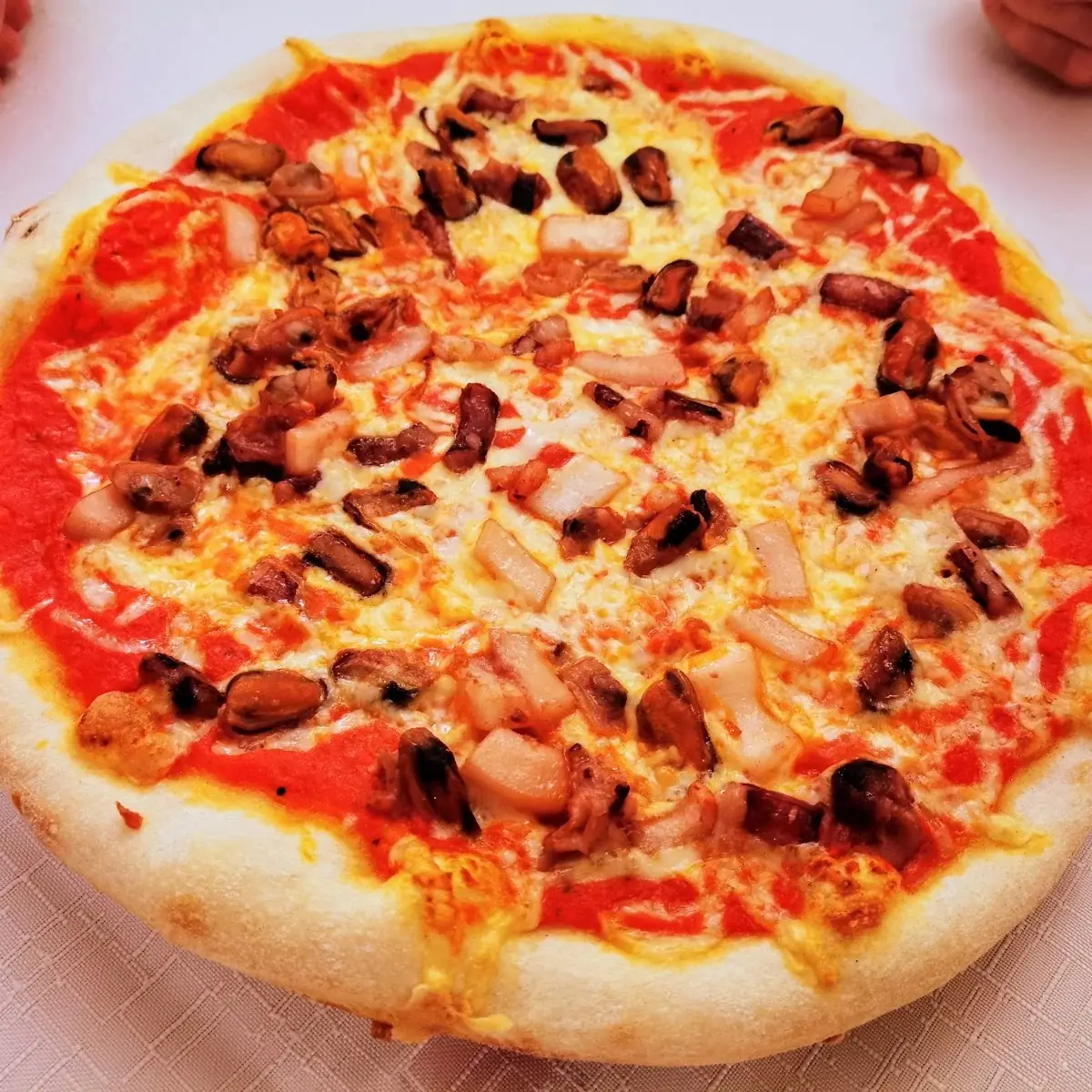 Pizza Mit Meeresfrüchte