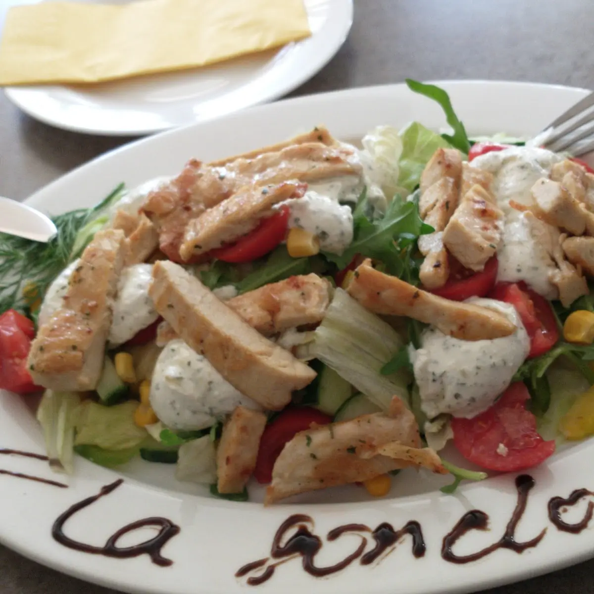 Salat Mit Hühnerstreifen