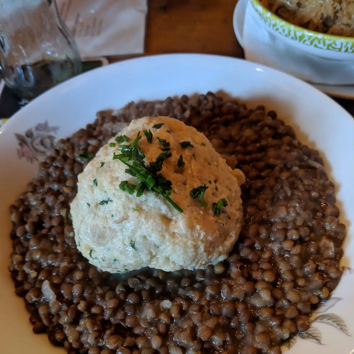 Linsen Mit Semmelknödel