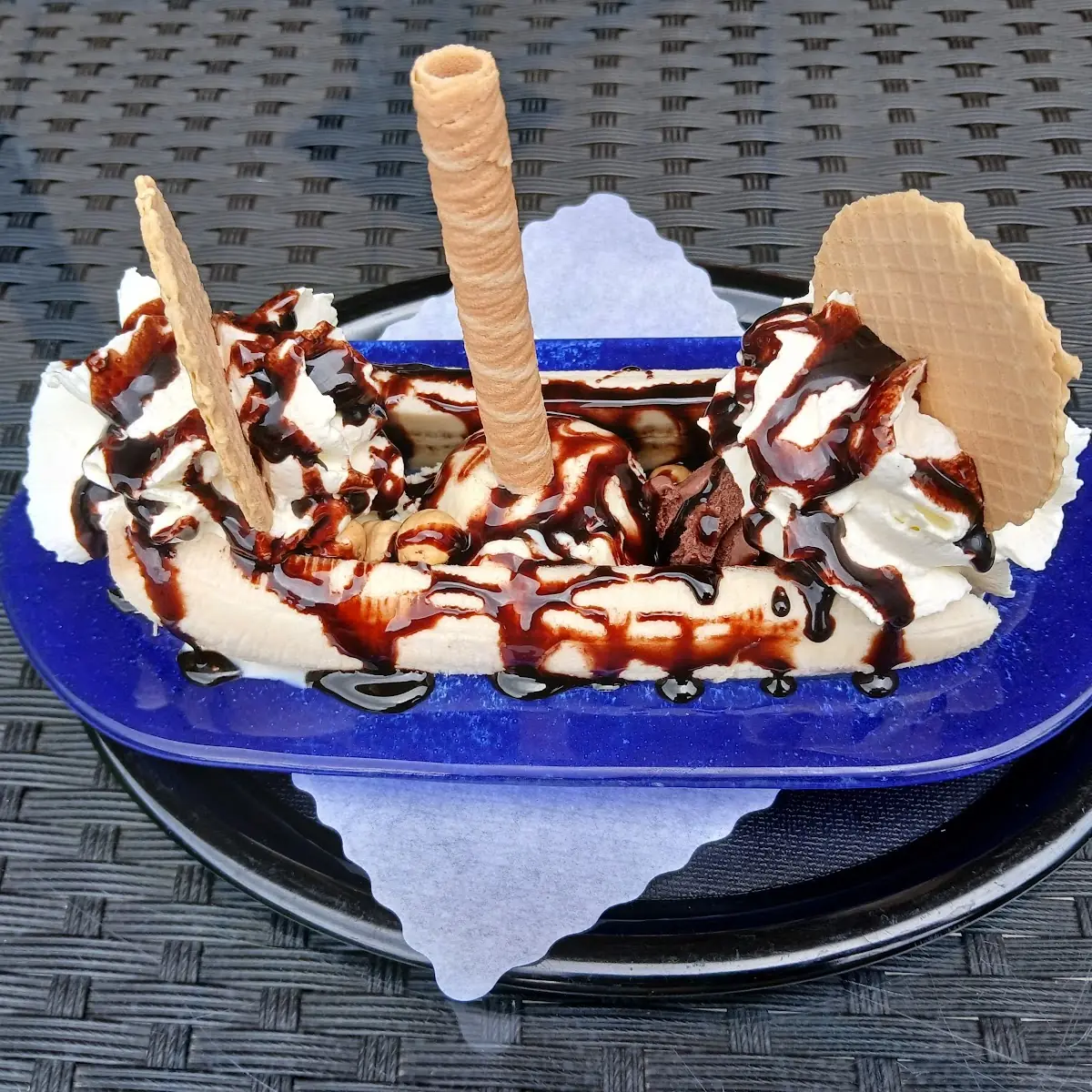 Eisbecher Bananensplit
