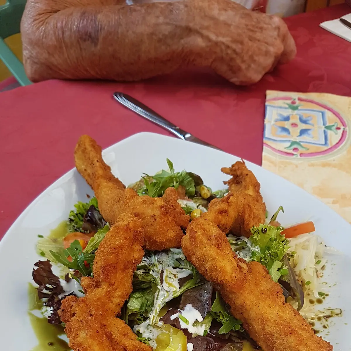 Backhendel Salat