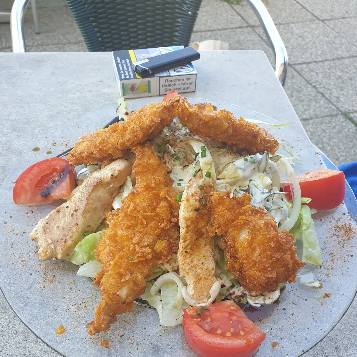 Backhendlsalat