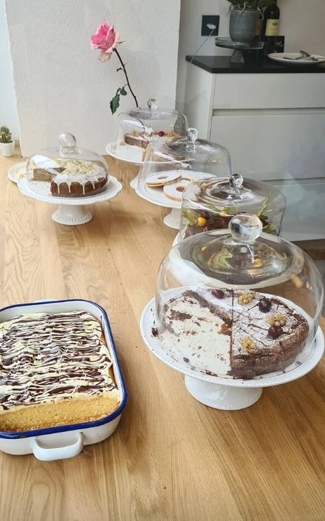 Hausgemachte Kuchen Und Torten