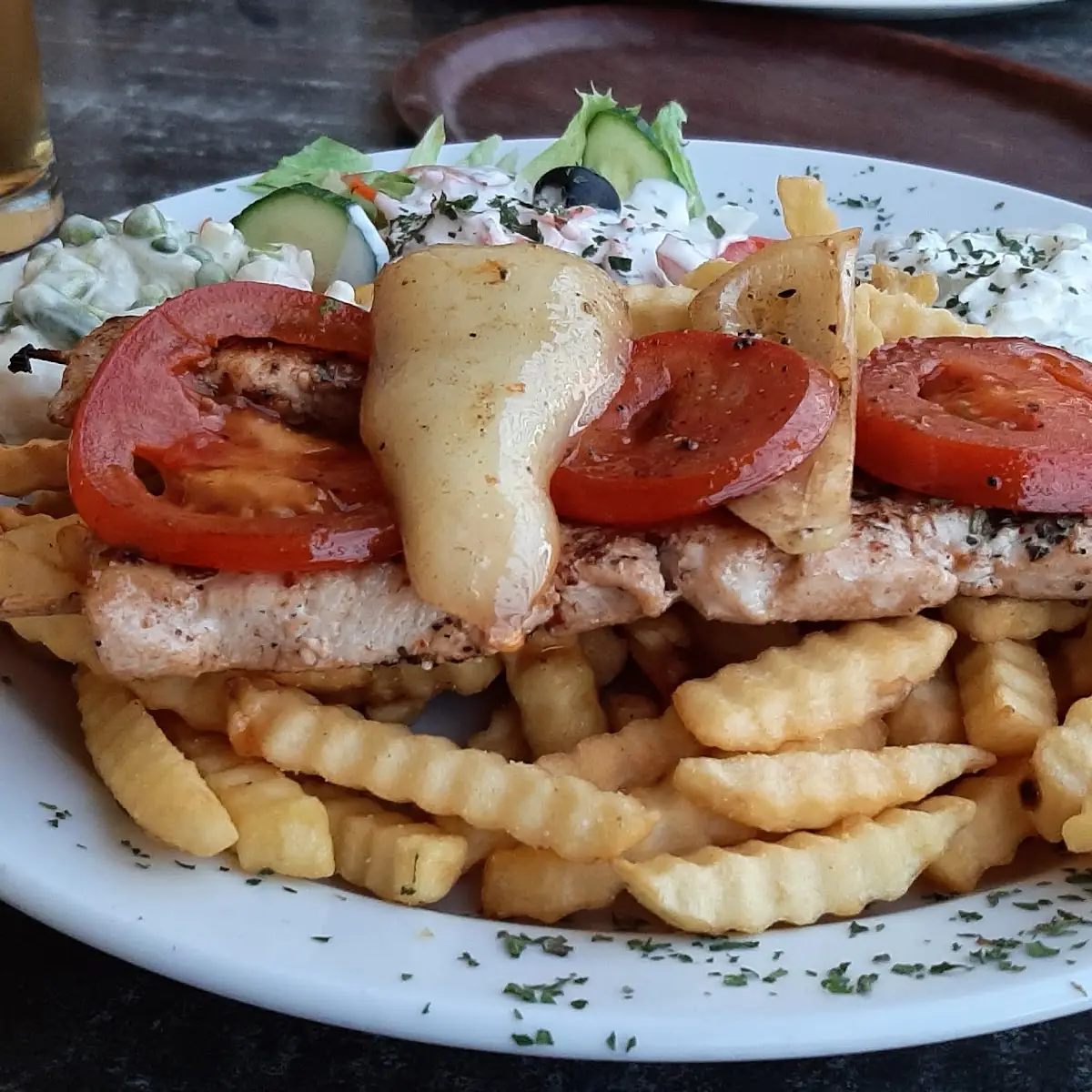 Hühnerspieß