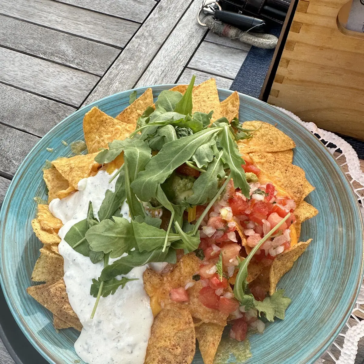 Nachos Mit Chili Con Carne Und Käse Überbacken