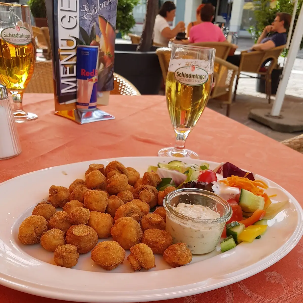 Gebackene Champignon