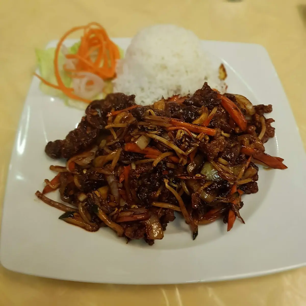 Gan Bian Rindfleisch Mit Reis