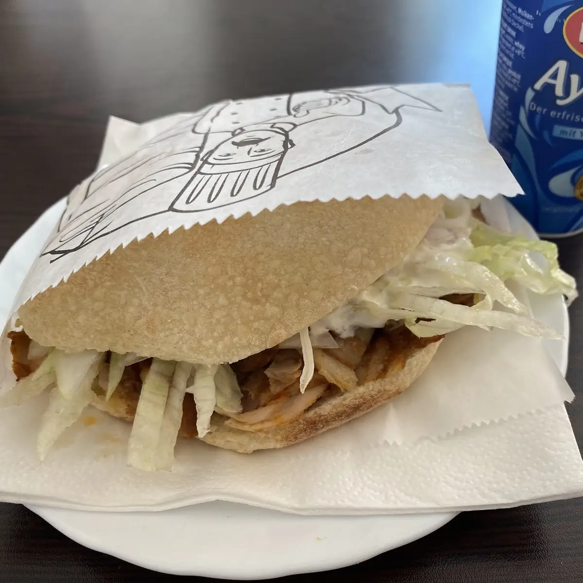 Hühner-dönerkebap & Ayran