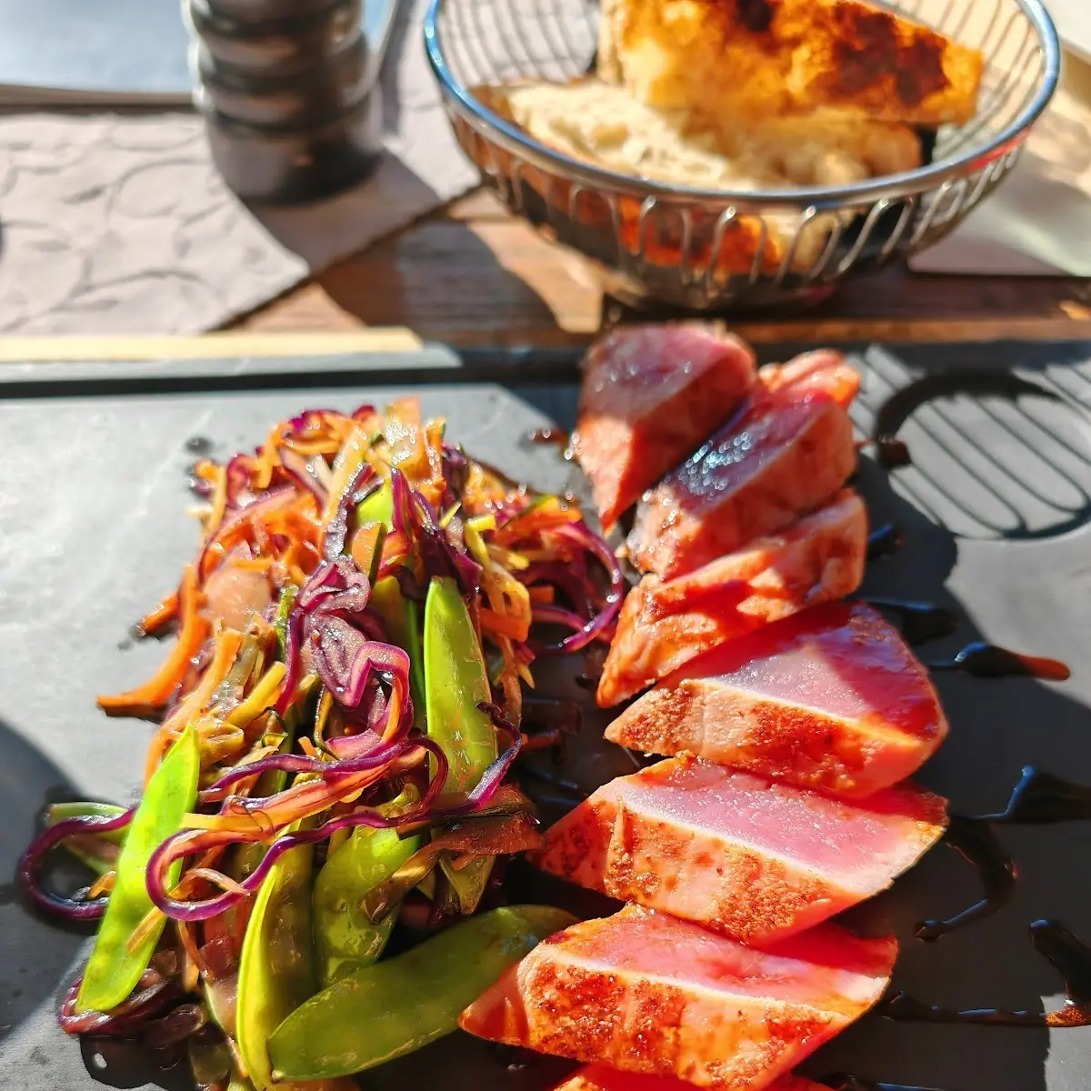 Thunfisch Teriyaki Und Gemüse