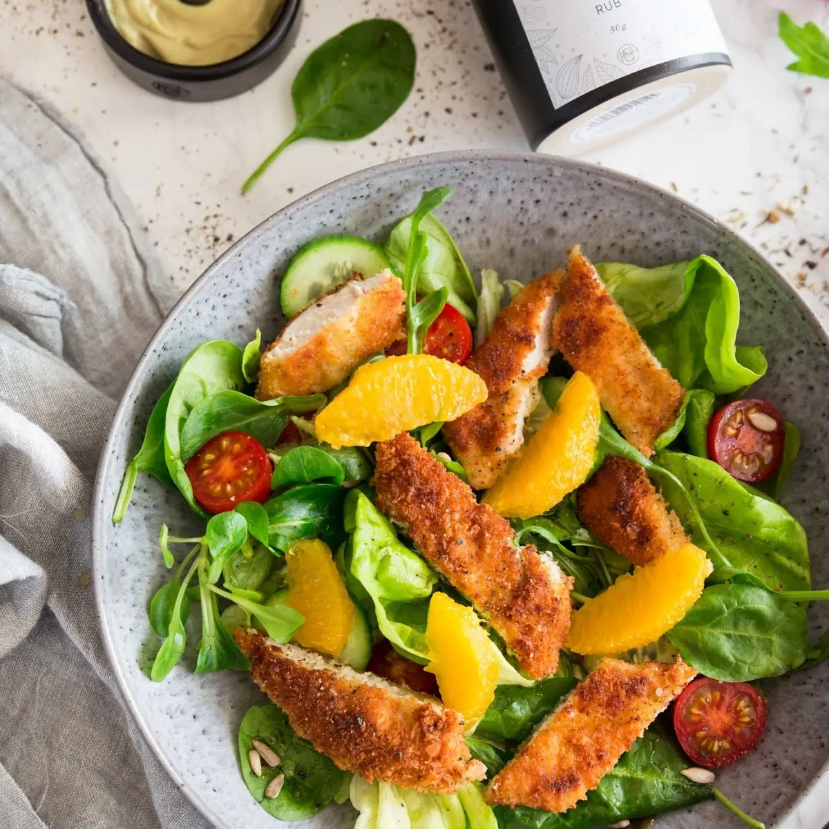 Backhendl Salat