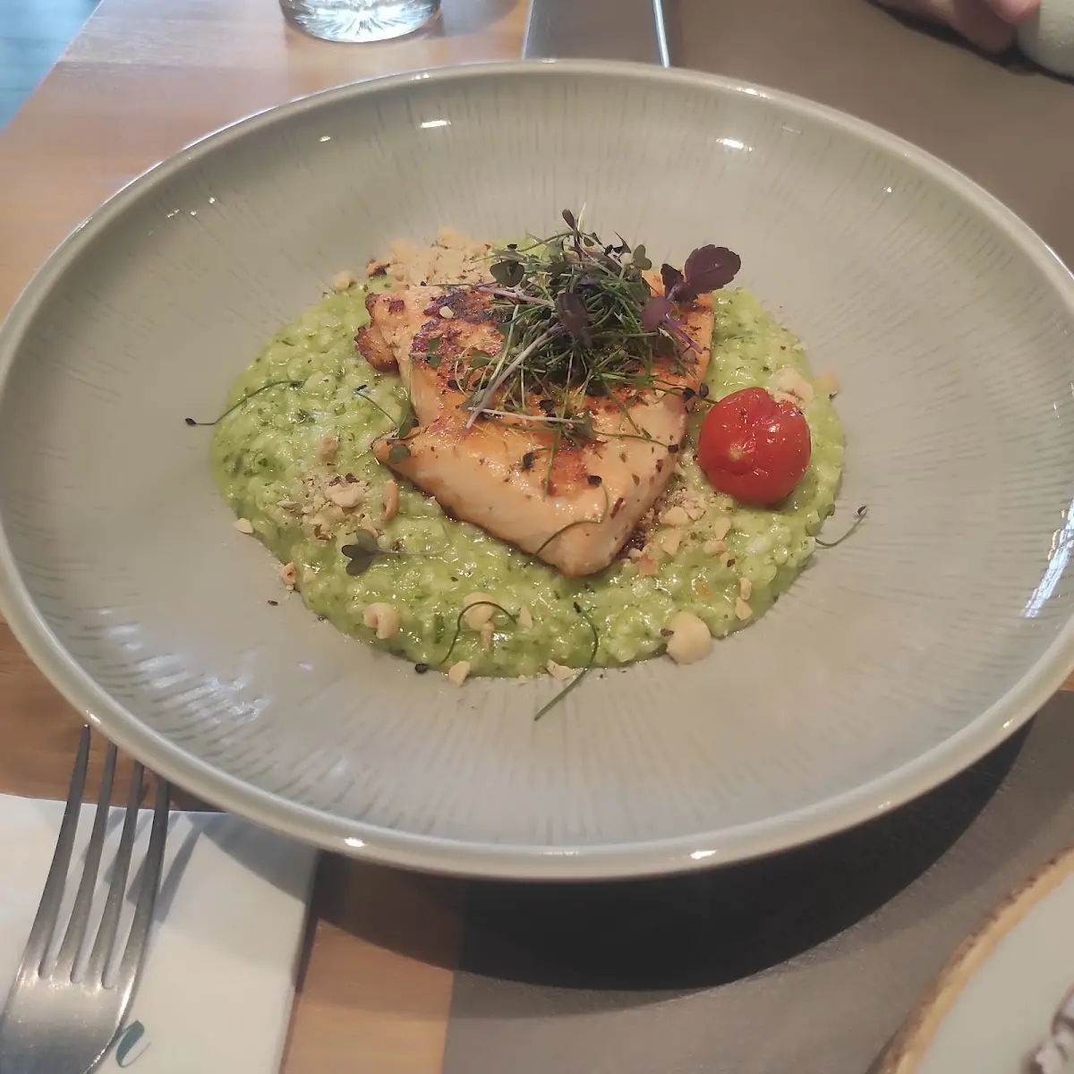 Lachs Auf Bärlauchrisotto