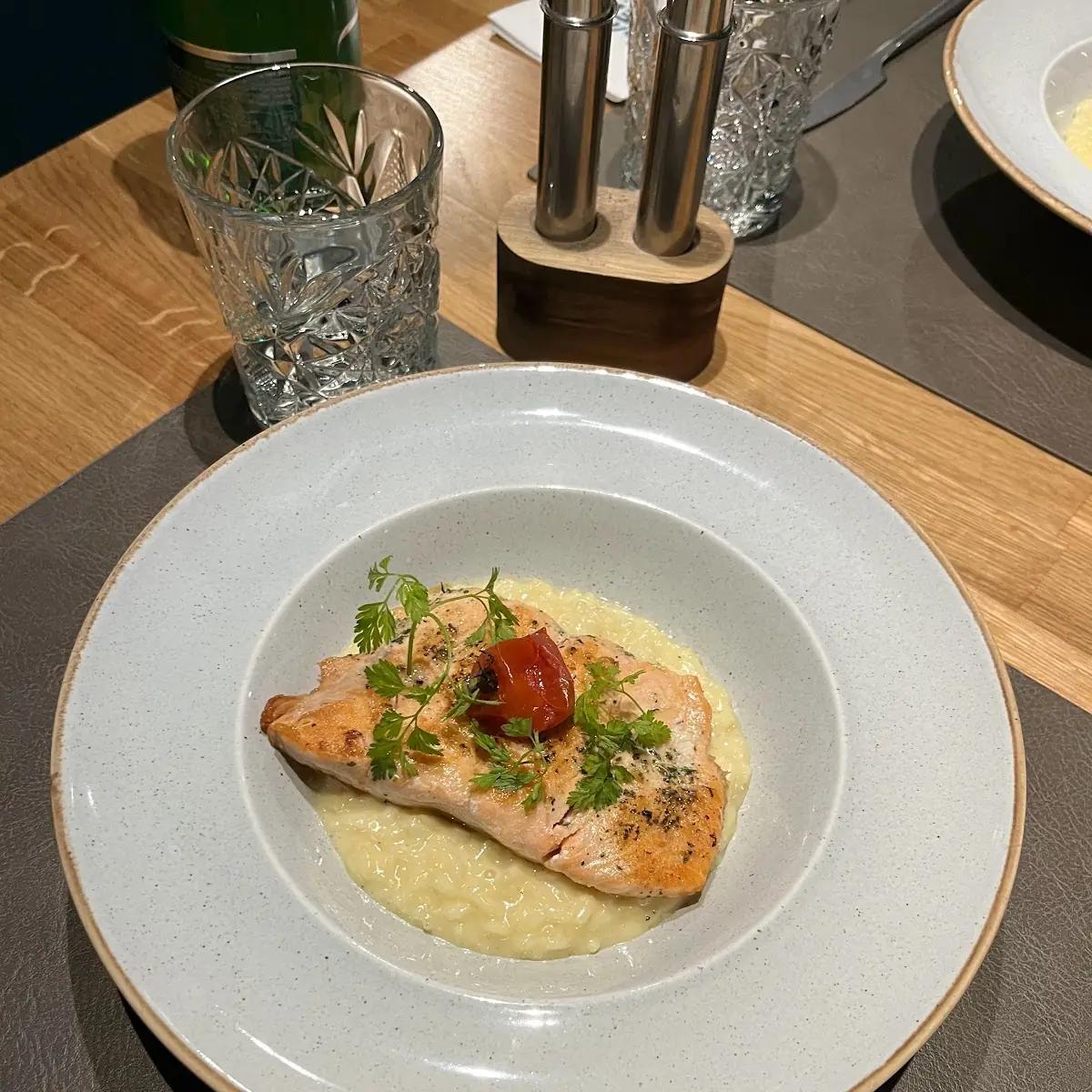Lachs Auf Risotto