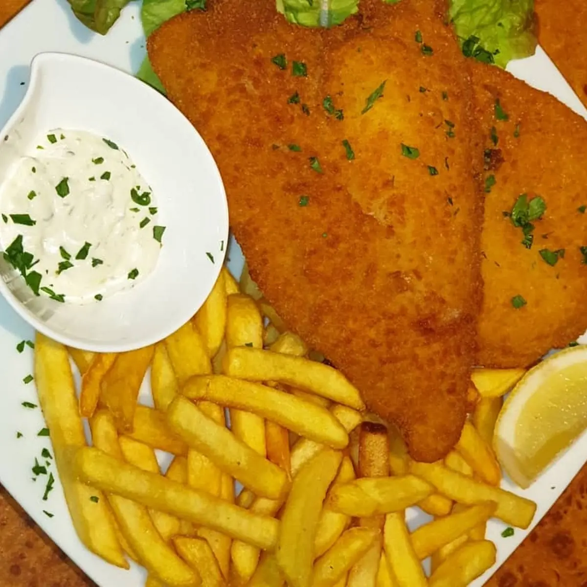 Gebackene Scholle 2 Stück