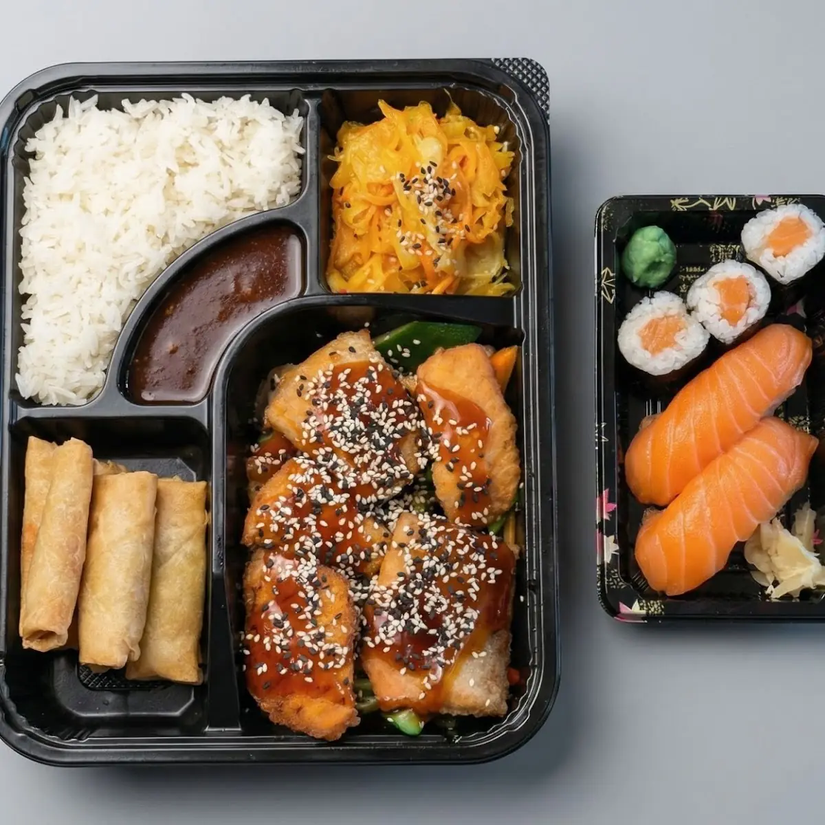 Gegrillter Lachs Bento