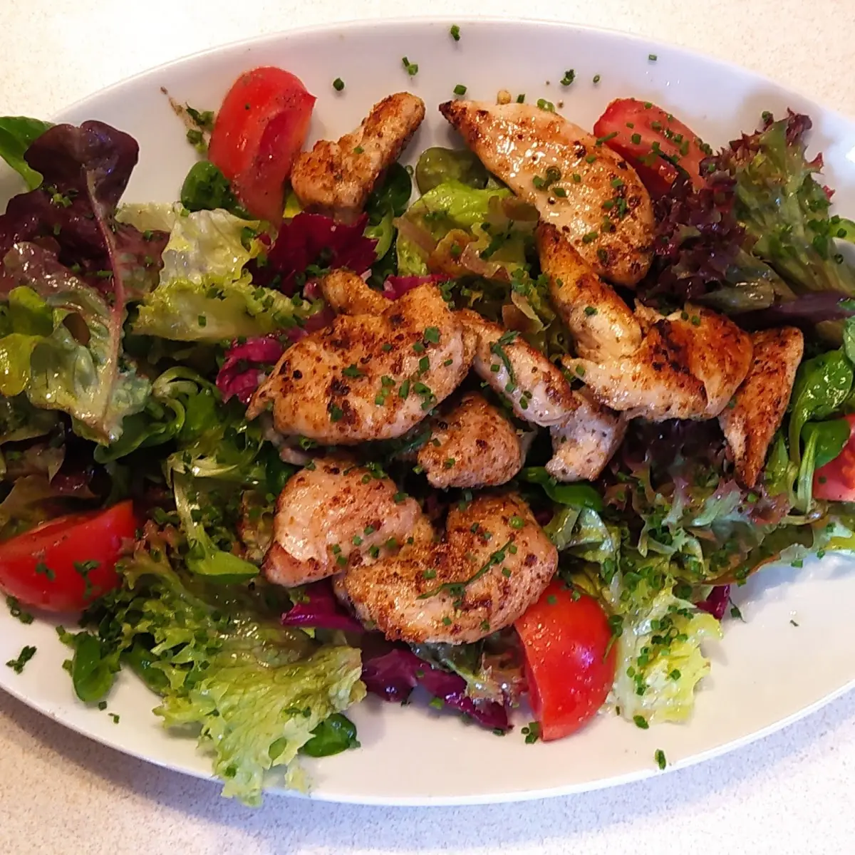 Salat Mit Hühnerfleisch
